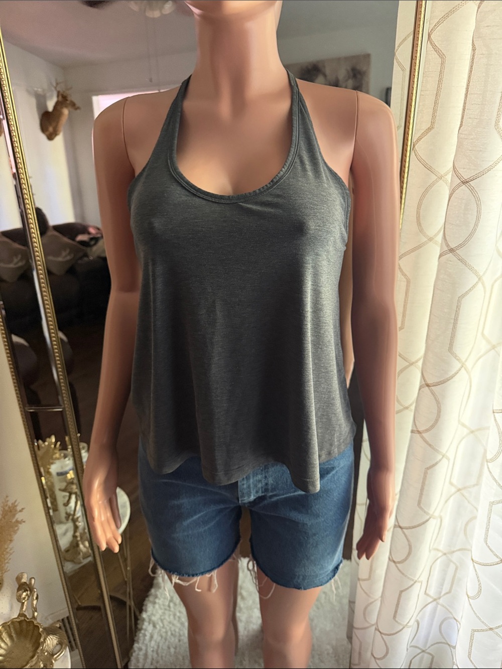 lululemon athletica Dark Gray Racerback Tank